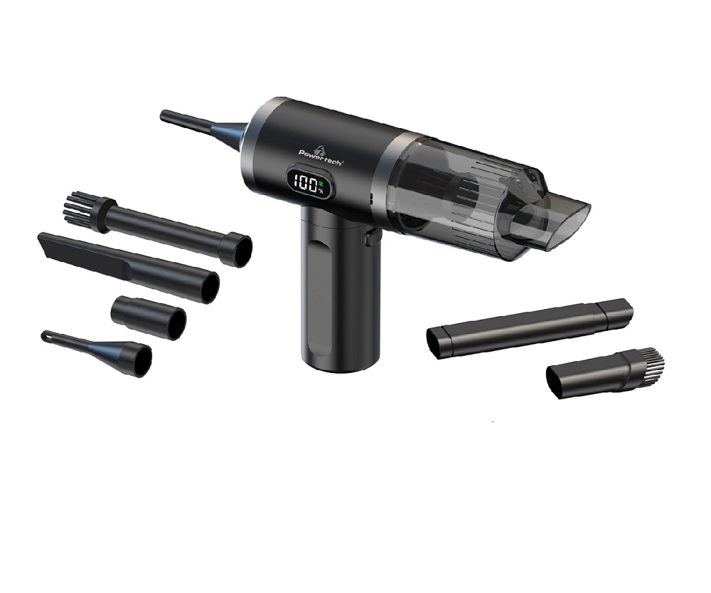 Σπίτι - Εξοχή - POWERTECH 2 σε 1 σκουπάκι χειρός &amp;amp; air duster PT-1576, 50W, 3600mAh, μαύρο